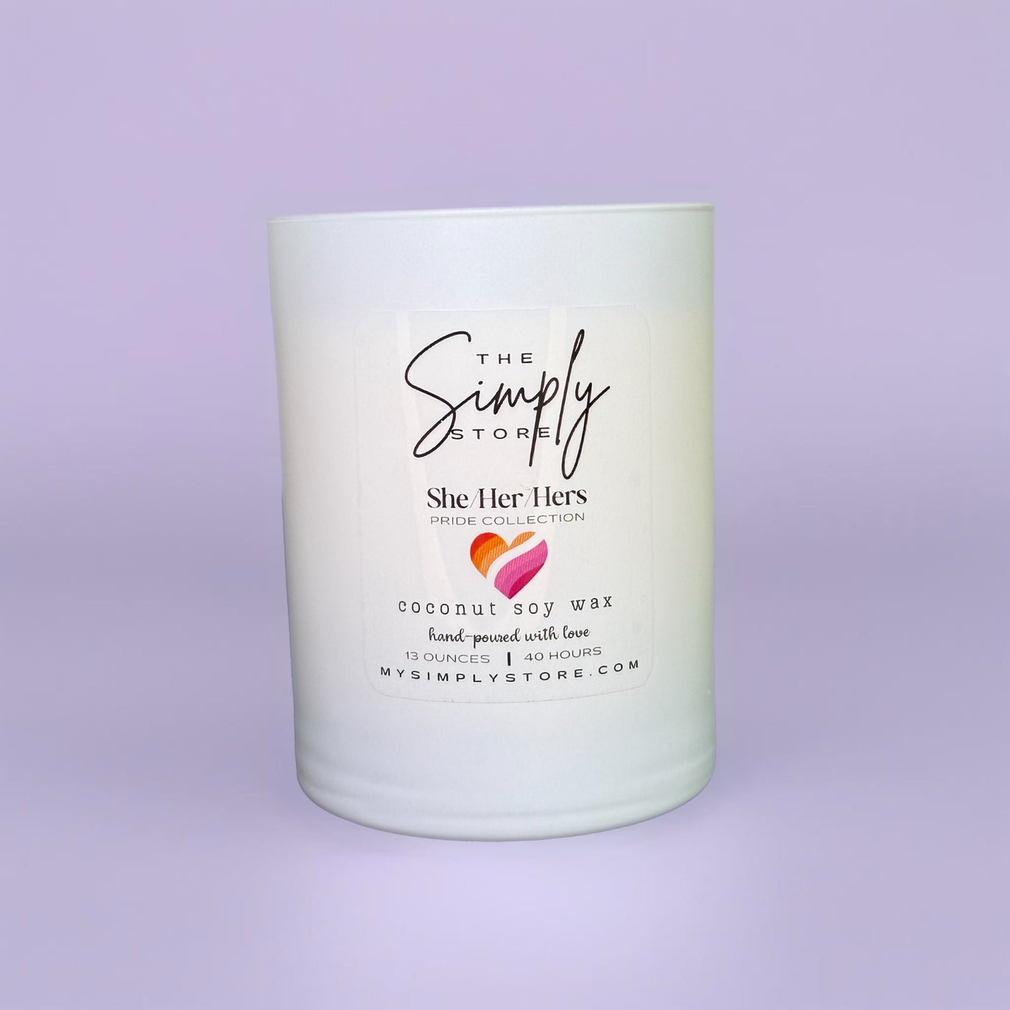 Lesbian Pride Candle