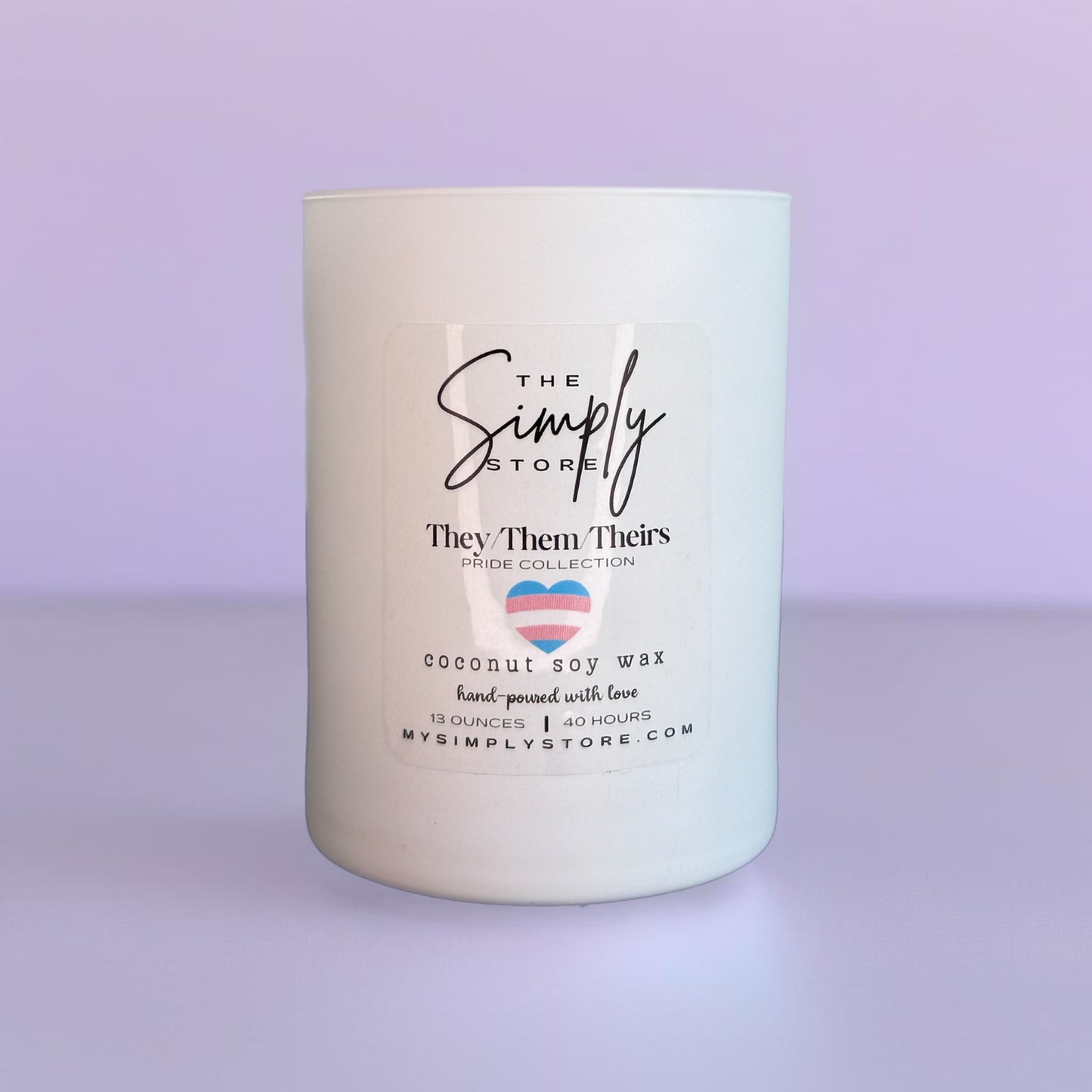 Transgender Pride Candle