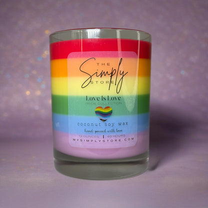 Rainbow Pride Candle